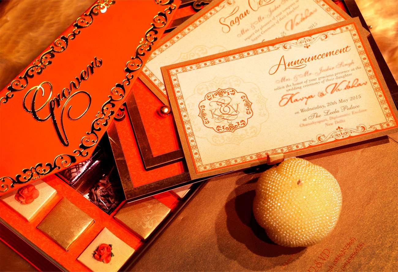Elegant Orange - Voguish Wedding Invitations