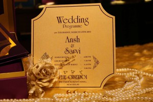 Golden purple wedding leaf oberoi delhi