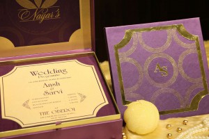nayars gold leaf wedding invitation box