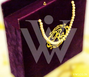royal gold purple wedding card